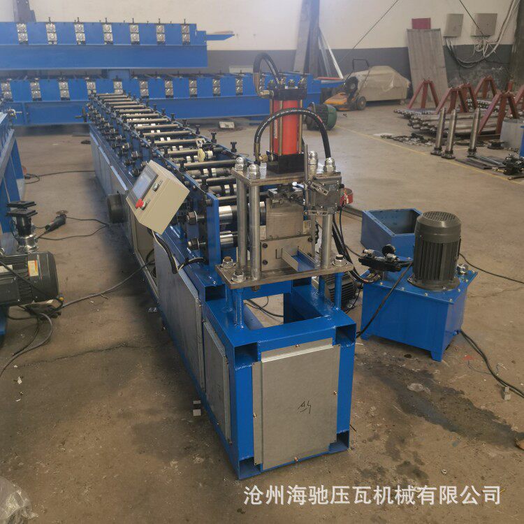 海驰厂家现货供应 50/75/100可调节地槽机 U型槽成型机 压瓦机