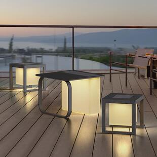 太阳能户外灯用桌别灯墅庭C1312灯院椅子灯花家园阳台露台灯落地