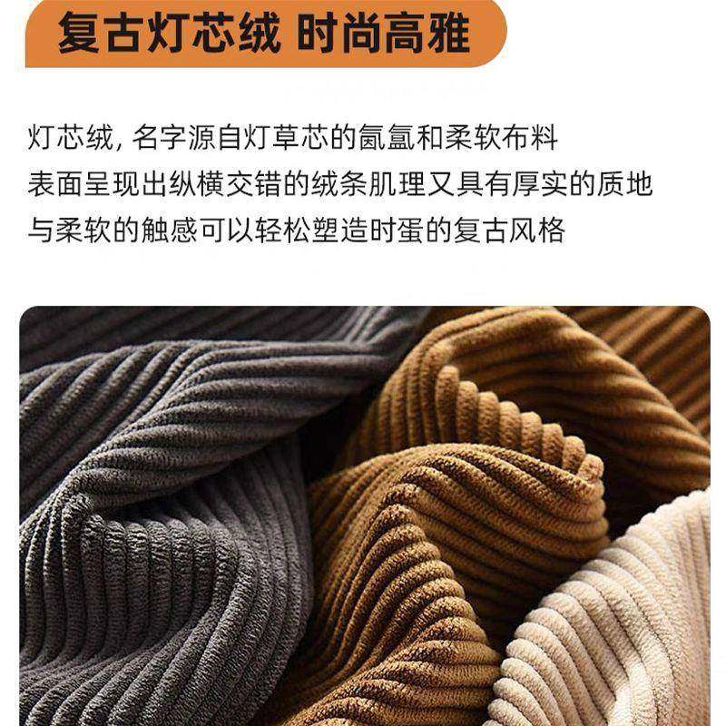 实木可叠折沙床两用灯芯单绒人多功能伸缩沙发小发VEL户型公寓推