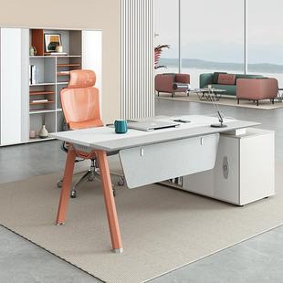 现代简约老板桌办公家具经办桌公室电脑桌时尚单人管MG-YY-主桌理