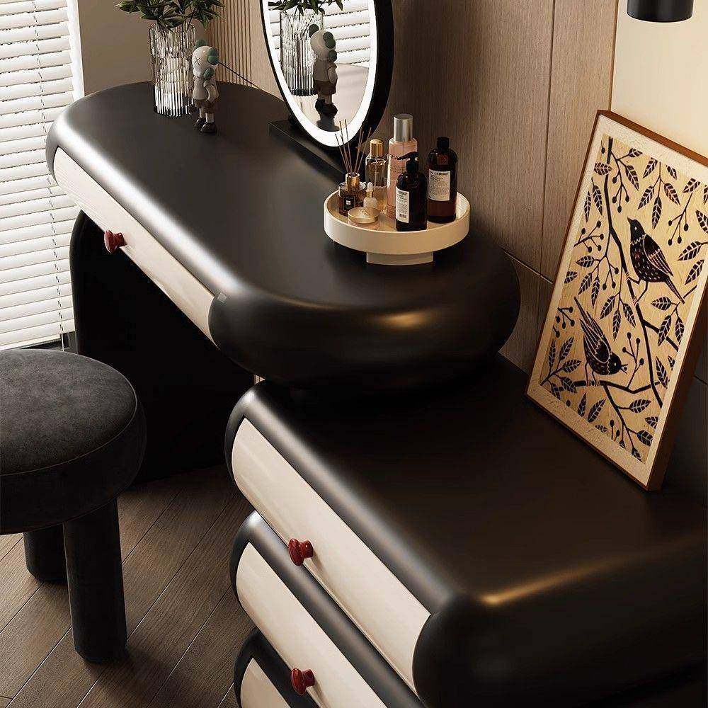 梳台床头柜一体组储合轻美式复古风卧室简约现代奢妆PVR黑白物化,饰品/流行首饰/时尚饰品新,其他DIY饰品配件,淘宝优惠券,粉丝福利购,淘宝优惠卷