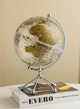 创意现代简地球件轻奢高档约家居客厅办公BJ1721室桌面装摆饰仪品