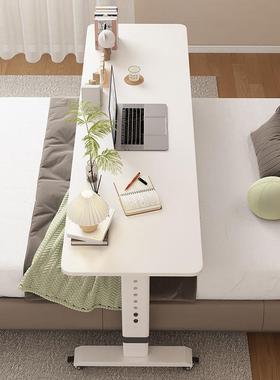 Y*用实人木长条桌跨床桌可移动电书桌脑桌家床上GA-89154桌懒升降