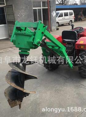 挂后悬动钻坑XVZ机园林带化植树挖坑机螺旋式植树挖坑绿机