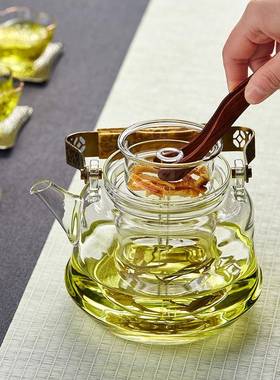 煮玻璃蒸煮茶壶陶炉茶器耐热电玻sjt20012泡茶壶璃提梁壶大容量烧