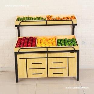 超市水水果货架生鲜展示架蔬货架果菜架干钢木239架果货架金属等