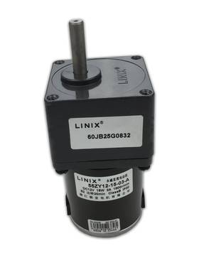 lini直xVSO12通用流减速电机大扭v矩微型带调速器马达24v