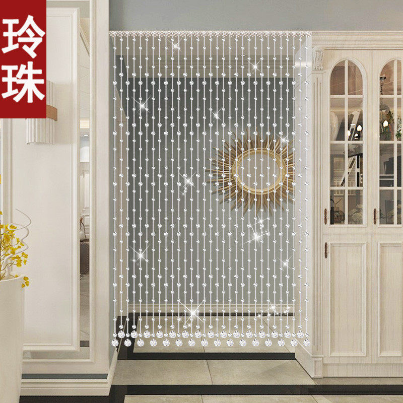 门帘珠帘水晶隔断帘过道客餐厅装饰屏风帘卧室卫生间厕所玄关珠链