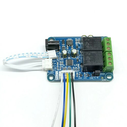 TTL电平串口4路开关量输入2路继电器输出控制Modbus-RTU协议PY212