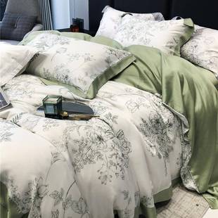 夏季 LF级60支轻奢唯美天丝四件套凉感莱赛尔床上用品