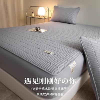 新款床笠单件全棉纯棉床笠罩床单席梦思床垫保护罩套新款四季通用