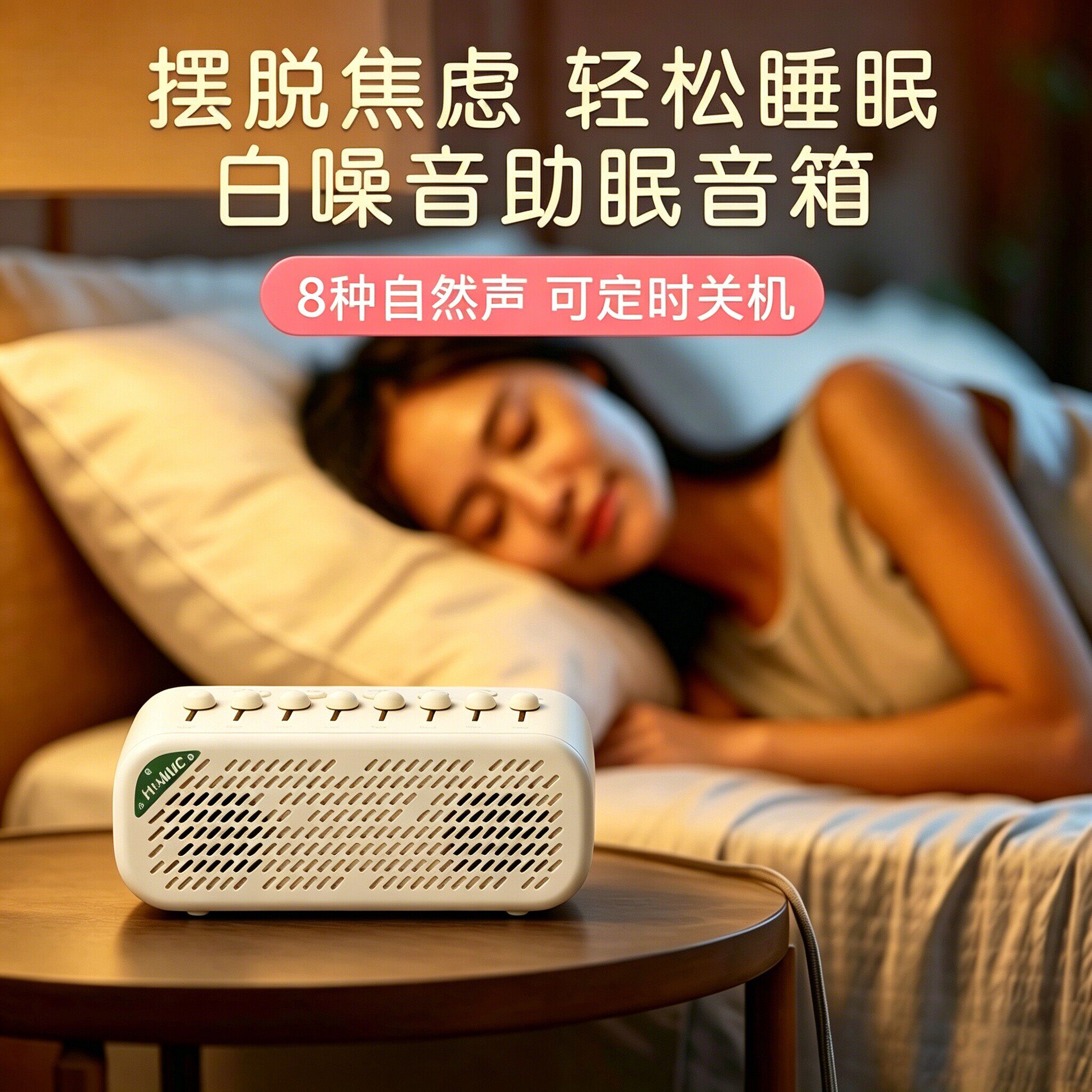 520礼物】自然情景睡眠音箱白噪音播放器家用新款二合一蓝牙音响