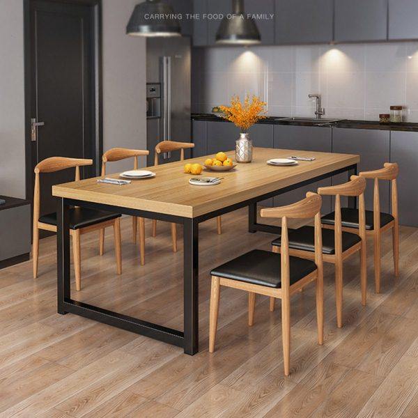 餐桌长方形家用小户型现代简约餐厅餐桌椅组合经济款客厅吃饭桌子,住宅家具,不锈钢/PVC餐桌,淘宝优惠券,粉丝福利购,淘宝优惠卷