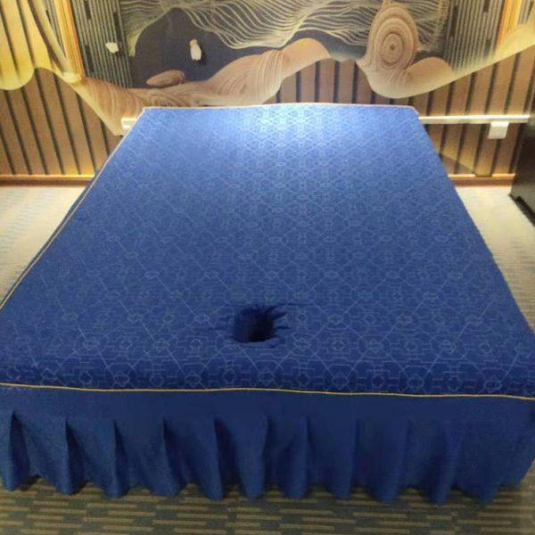 美容床单罩泰式按摩床罩带洞定制床裙按摩床单床笠可定做理疗床套