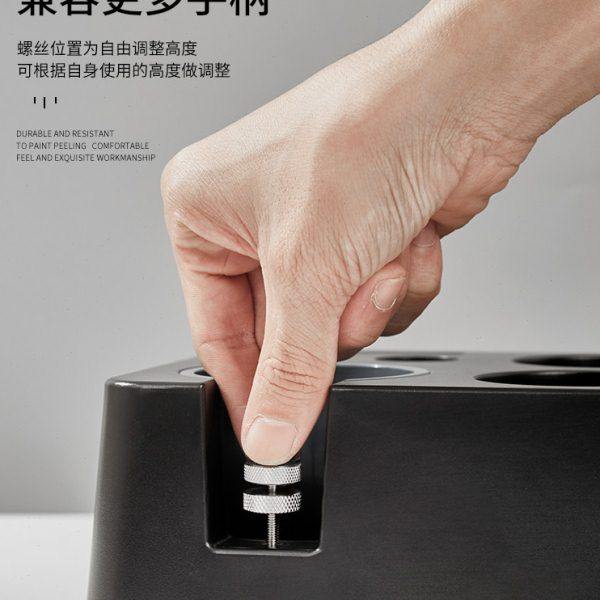 咖啡压粉底座粉渣桶一体布粉器压粉锤手柄支撑架咖啡工具收纳座