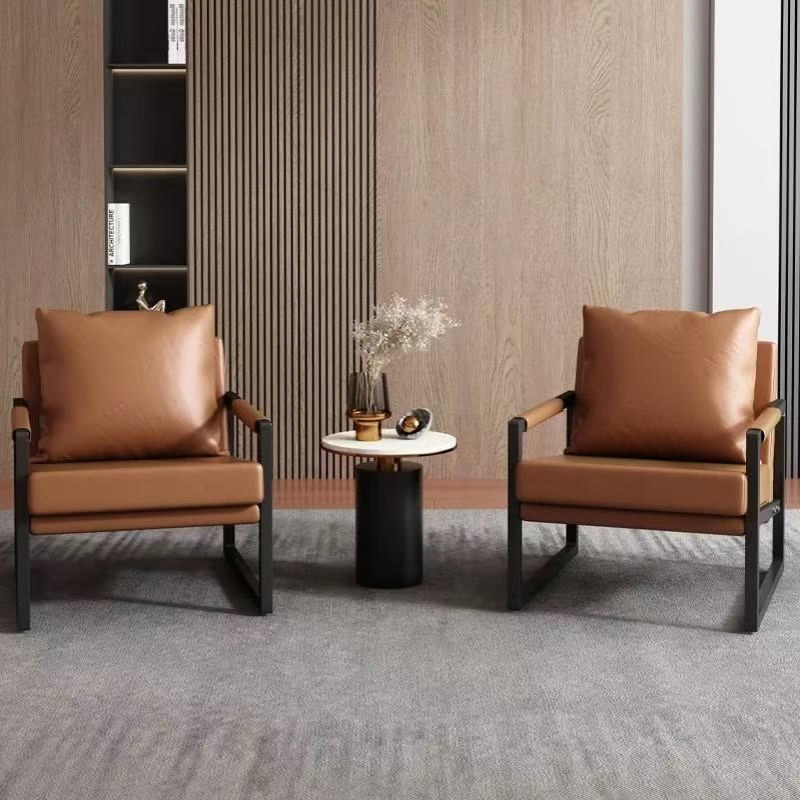 现代简约沙发椅北欧轻奢单人沙发服装店铺网红休息区接待洽谈创意