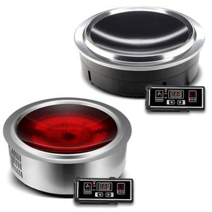 凹面火锅电磁炉电陶炉圆形商用地锅鸡铁锅炖柴火鱼大锅灶台羊肉汤