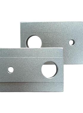 机械手母配件治具连接块螺OHNL块M4单孔固螺双孔母铝条金具定块