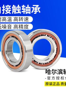 HRB尔384滨轴床承724ACT2A/P5哈P4精密配对轴承机主轴