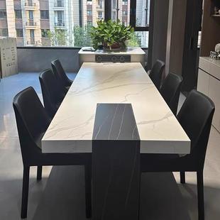 马鞍皮餐家用轻奢工业风设638计师椅书桌意式 极简椅酒店厅餐靠背