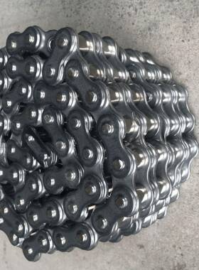非标30864不锈钢板挡板链条单C2042C206双节距2单排孔弯链条
