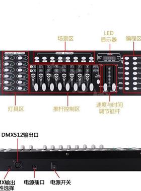 JW-192厂家直供dm主x192控台dmx51灯器2控台控制舞台光调光台