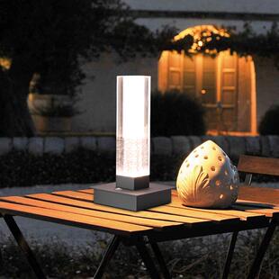 亚克力电气泡方卧管充台灯床头装饰氛围灯酒吧室触摸开关89801感