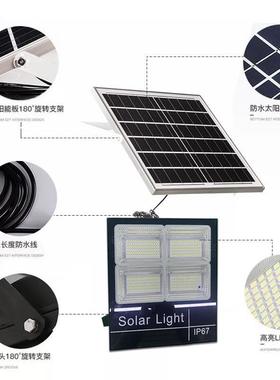 阳太能灯天亮黑自动ld户外庭院灯4FC-STGD1格太阳能投光e灯花园家