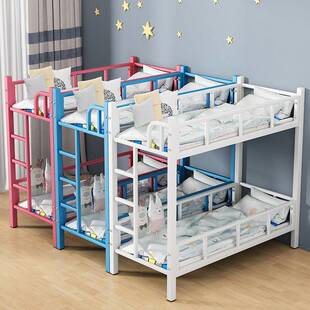 小学生托管班上下床幼儿园小餐桌辅导午睡双层儿童午托高低上下铺