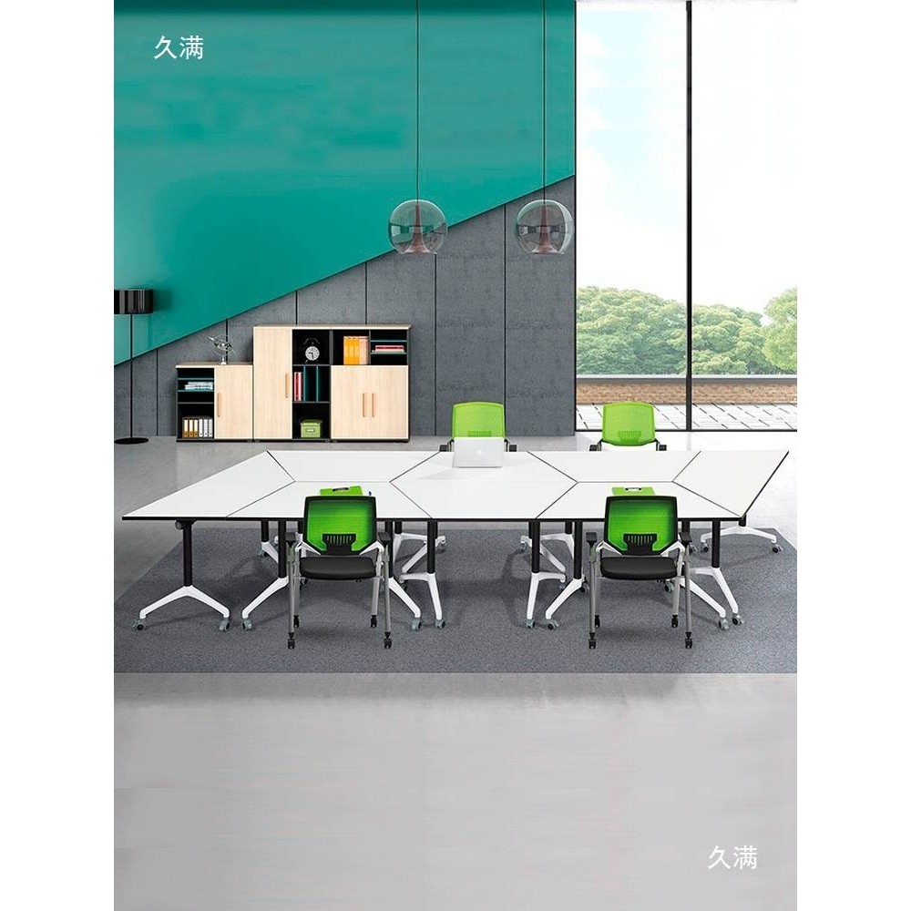 铝合金脚底折叠梯形会议桌移动办公桌拼接会议桌移动折叠六角桌,玩具/童车/益智/积木/模型,垂直悬浮玩具,淘宝优惠券,粉丝福利购,淘宝优惠卷