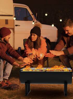 跨炉境不锈钢烧炉家用炭便携式小型烤烤炉bochen--烤肉架网户外子