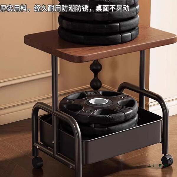 双层边几客厅可移动茶几小推车沙发收纳小桌子带轮茶桌卧室置物架