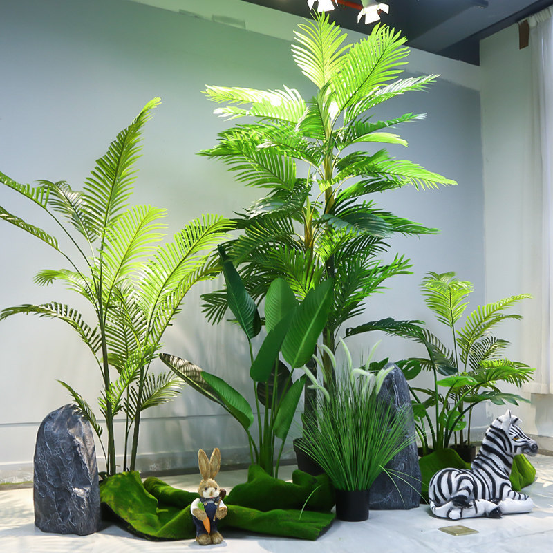 仿真绿植造景组合室内景观绿植套装商场橱窗落地假树盆景装饰摆件