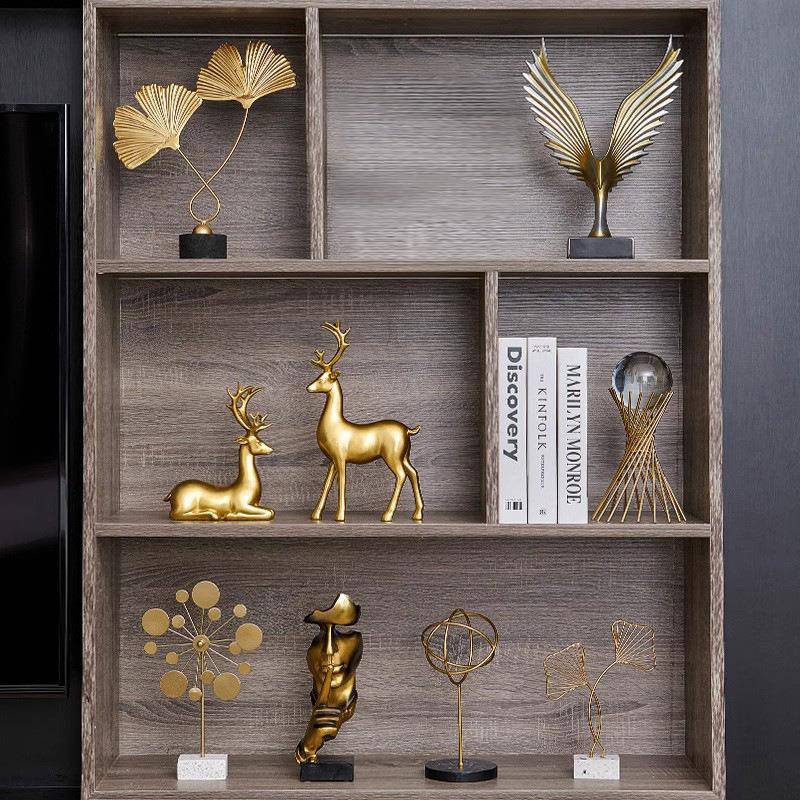 轻奢公摆件家装居客厅展示柜饰品酒柜电视办室书柜架书FS201801柜