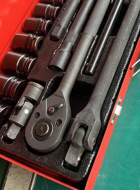 磷化1/2大飞棘轮扳套修筒车组VYS合手黑快轮修车工具套装汽维工具