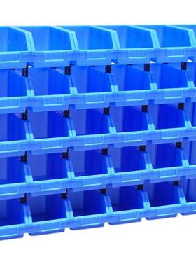 合RWI式塑料塑料纳盒仓库组货架分类长方形螺丝分格斜箱盒零收件
