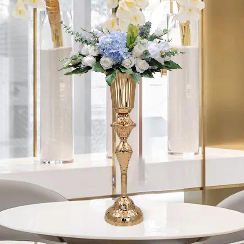 创意台器婚礼布置酒店欧式餐桌装饰花瓶客厅工品艺烛摆件FWL花插