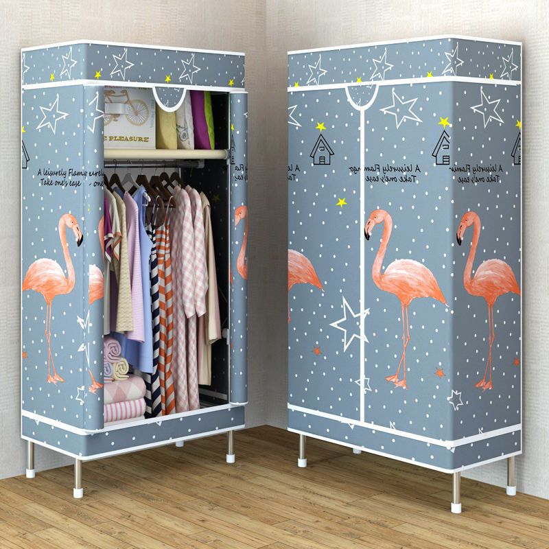 简约现代经济型全封闭拉链布衣柜