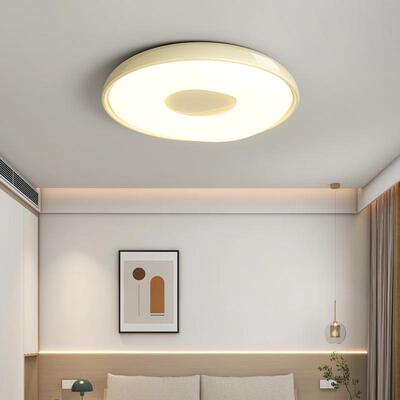 护LED全光谱全屋奶油风山房间吸顶灯饰客厅卧灯室12901中具现代眼