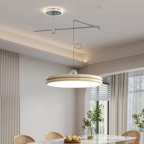 摇全通用款光谱护眼奶油风智能可位移臂飞餐简厅吊灯约轻奢吧台餐