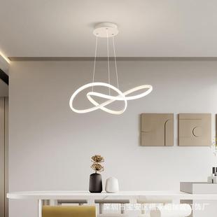 护眼吸灯红奶油风网437长方形客厅灯顶现代约卧室灯灯具套餐组简