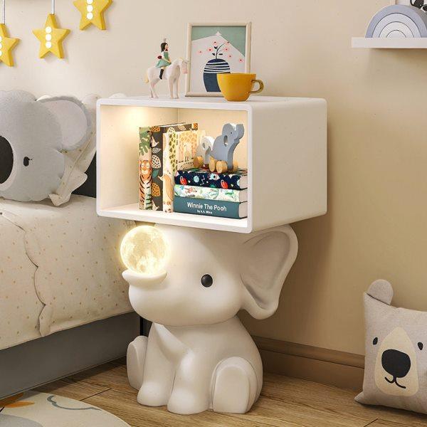 大象落地灯床头柜一体客厅卧室儿童房沙发边几摆件乔迁新居装饰品,家居饰品,落地摆件,淘宝优惠券,粉丝福利购,淘宝优惠卷