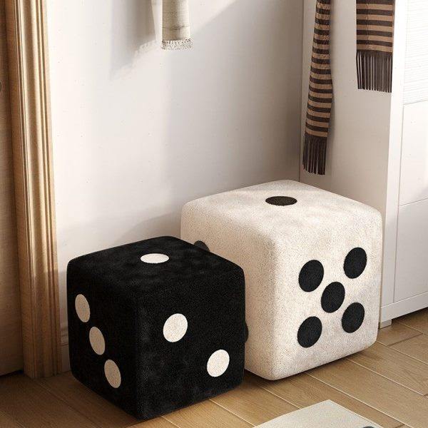 奶油风客厅落地大摆件骰子凳新家布置装饰品搬家礼物乔迁新居礼品,家居饰品,落地摆件,淘宝优惠券,粉丝福利购,淘宝优惠卷