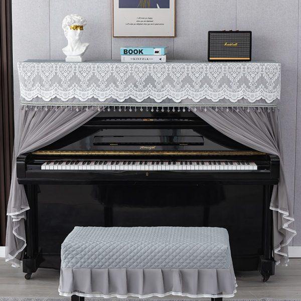 轻奢钢琴防尘罩高档电钢琴全罩现代简约钢琴罩盖布钢琴凳套罩琴罩,居家布艺,钢琴罩,淘宝优惠券,粉丝福利购,淘宝优惠卷