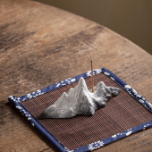 创意千里江山陶瓷香薰炉摆件假山茶宠笔架客厅家用檀香道香插香器