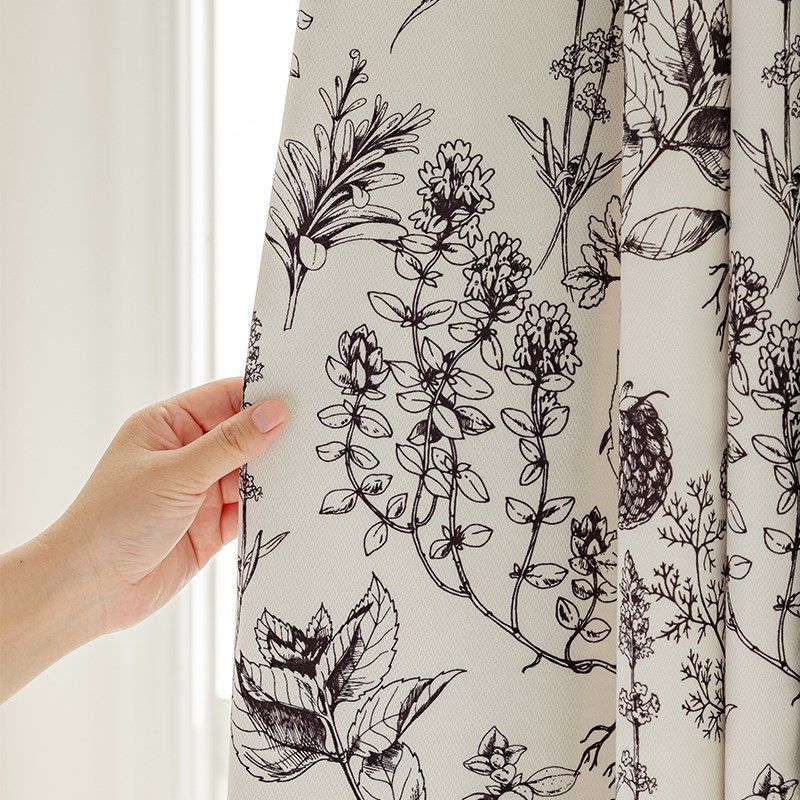 法式中古风复古窗帘客厅卧室女孩房间公主风田园小清新遮光布定制