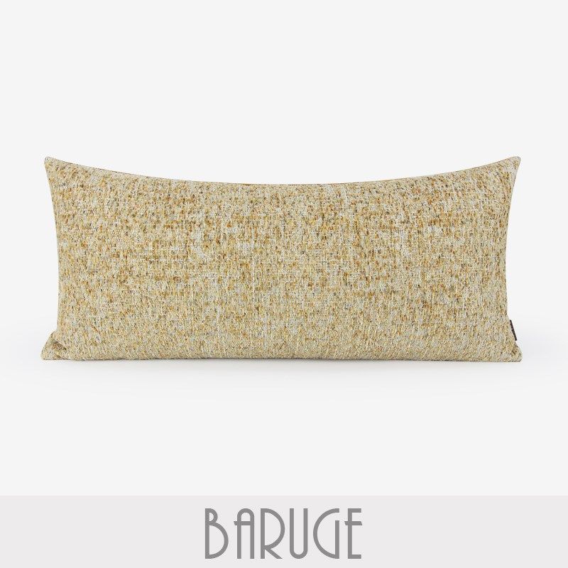 布瑞格稻穗色提花腰枕沙发长条枕客厅装饰靠垫民宿酒店枕套样板间