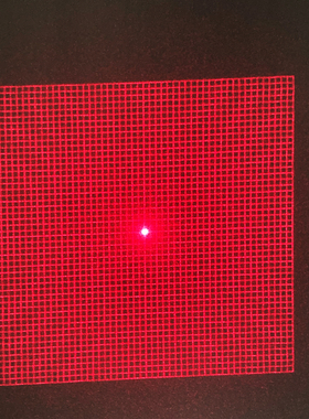 空间结构光光源 红光激光光栅模组 50*50网格 3D建模 12mm直径