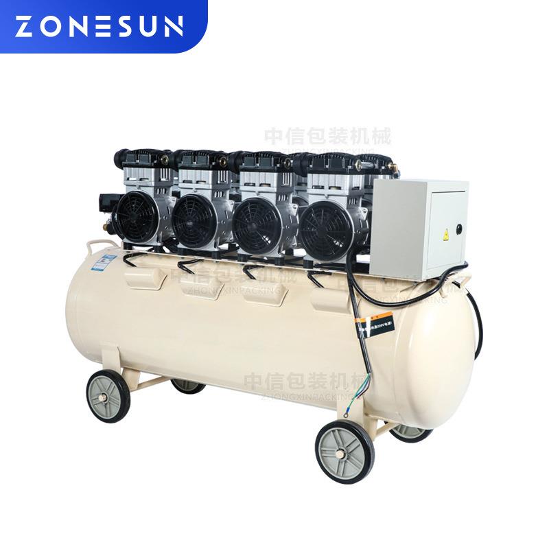 ZONESUN AC160L空压机 4缸6KW 静音纯铜活塞式空气压缩机160L