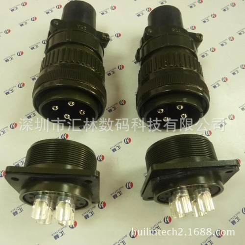 动力伺服电机连接器MS3106A32-17P配套MS3102A32-17S防水接头